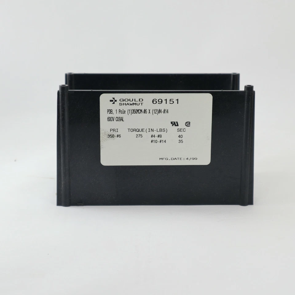 Gould Shawmut 69151 Power Distribution Block Single Pole 600V - Image 2 of 4