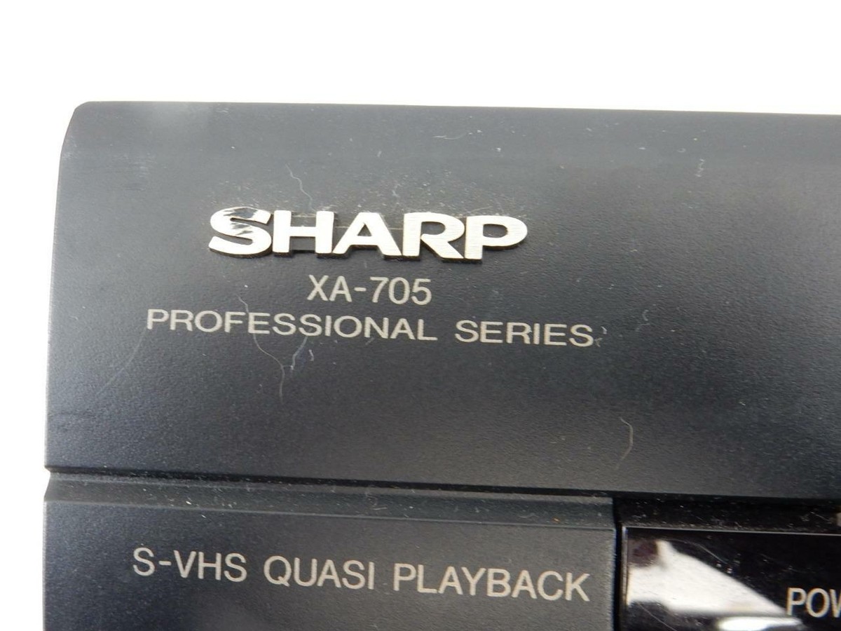 Sharp XA-705 VHS VCR 4-head Professional Series | eBay