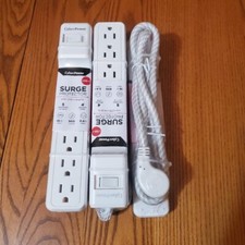 3 Power strip surge prot. , Cyberpower 5-Outlet, 1 USB-A  C 4 ft cord