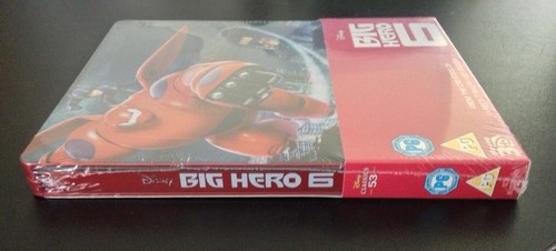 BIG HERO 6 3D Blu-Ray SteelBook Zavvi UK Exclusive 2-Disc Set Six ABC OOP & Rare - Picture 3 of 11