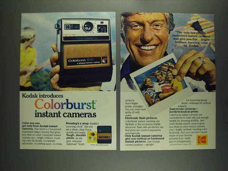 1978 Kodak Colorburst 100 Camera Ad - Dick Van Dyke