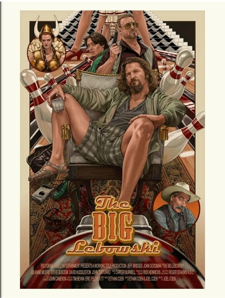 Générique The big Lebowski - Jesus Quintana - minimalistisches Poster