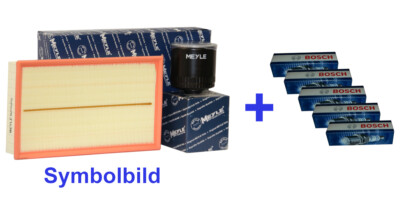 BOSCH Zündkerzen+MEYLE Öl,Luftfilter für VW NEW BEETLE Cabriolet