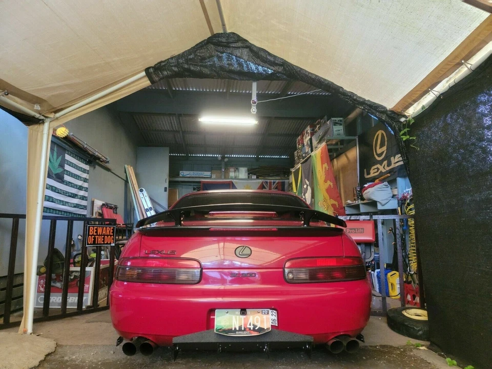 Aletas difusoras de parachoques trasero curvas de plástico ABS para 91-00 Lexus SC300 400 Foto 4 de 4