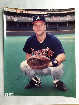 Signed 8x10” Photo GREG OLSON Atlanta Braves MLB Official Licensee