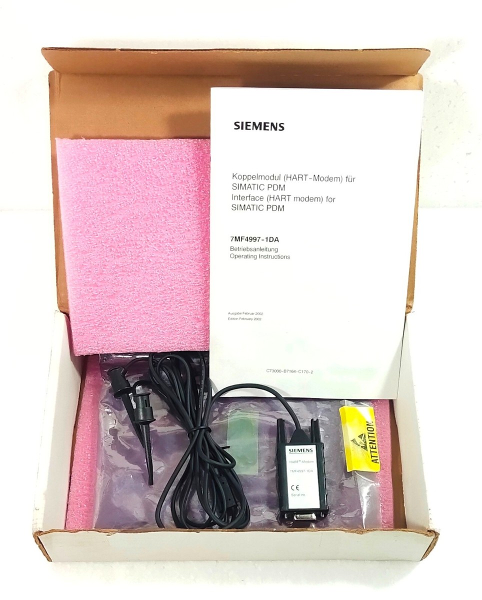 SIEMENS HART MODEM 7MF4997-1DA INTERFACE CABLE | eBay