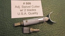 500 Leather carving Adj. SWIVEL CUTTER U.S.A. New Tool Leather Craft TOOLING