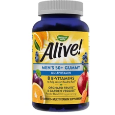 Nature’S Way Alive! Men’S 50+ Gummy Multivitamins, High Potency Formula, Support