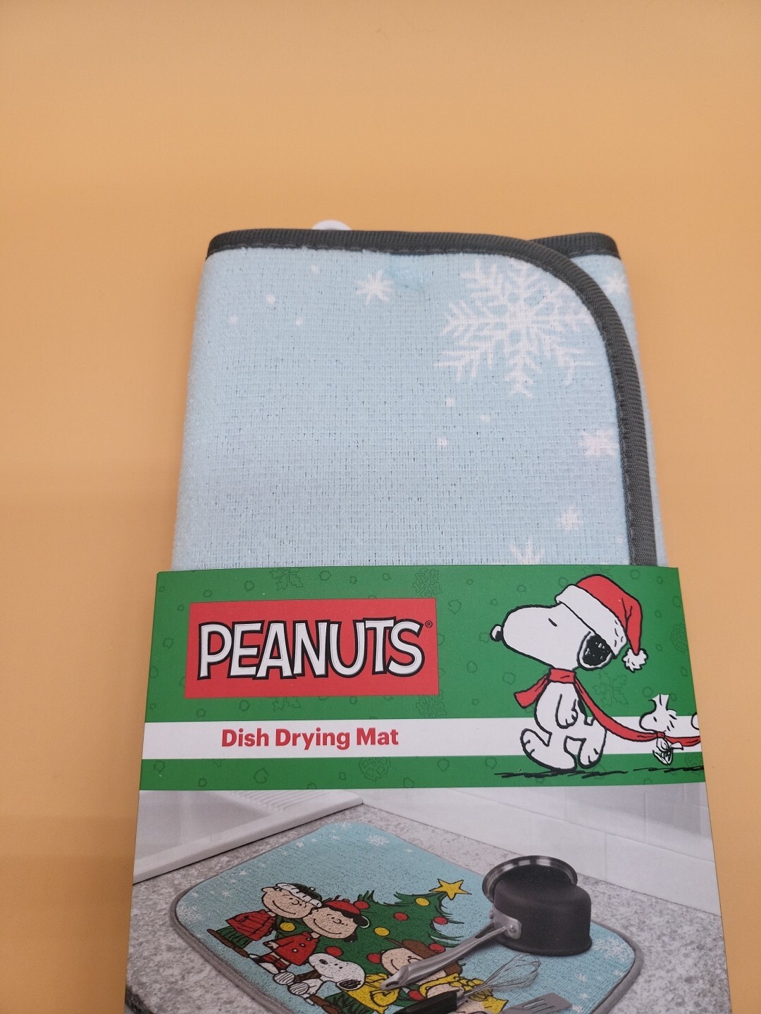 New Best Brands Peanuts Snoopy & Gang Christmas 2021 Dish Drying Mat