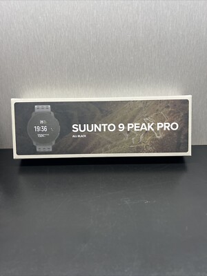Suunto 9 PEAK PRO All Black Smartwatch 43 mm