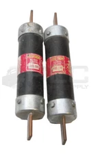 LOT OF 2 BUSSMAN FRS110 DUAL ELEMENT TIME DELAY FUSE 110A 600VAC