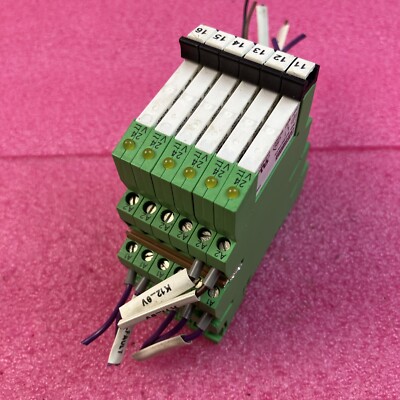 Lot of 6: Phoenix Contact PLC-BSC-24UC/21 2966029 Terminal Block w ...