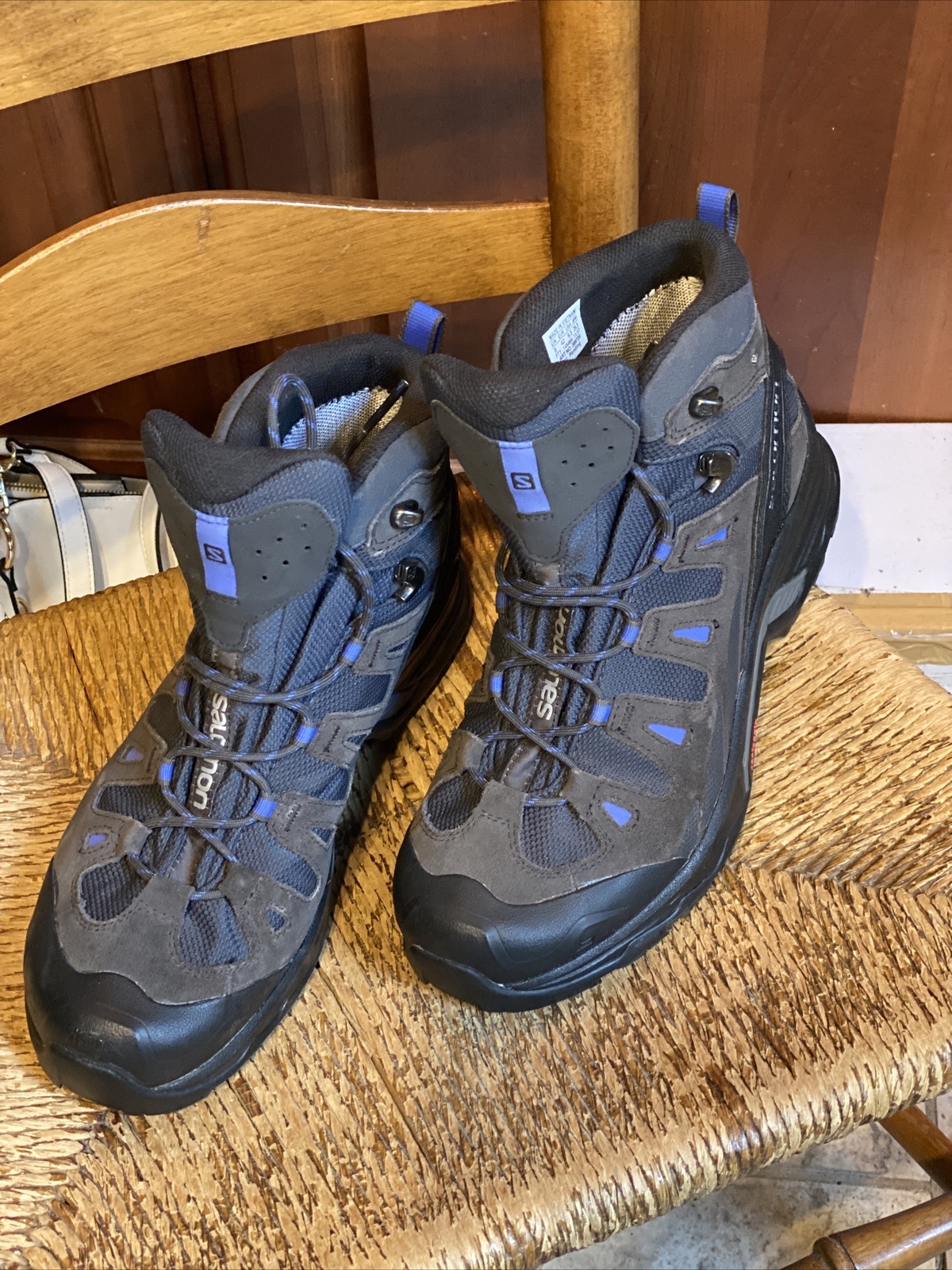 Salomon donna taglia Stivali da trekking 9 5 Contragrip corona blu Gore Tex 145464
