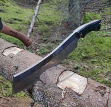 Cuchillo machete picadora de caza de acero D2 hecho a mano personalizado con Micarta