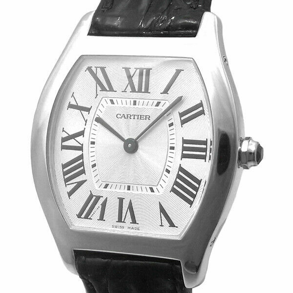 Cartier Tortue Silver Men's Watch 