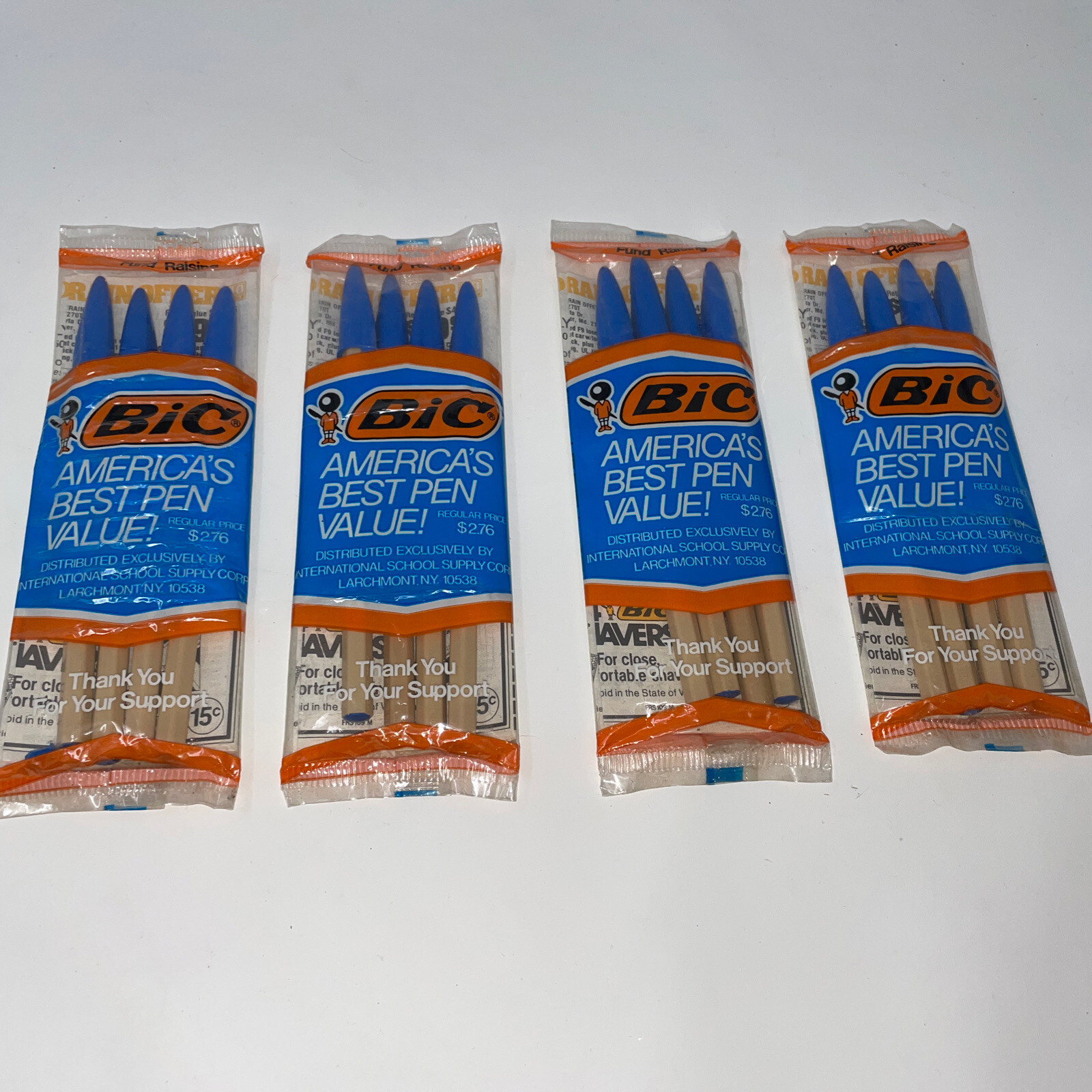 LOT OF 4 VINTAGE PACKS OF 1970s 1980s BIC AUDITORS FINE POINT PENS FUND RAISING eBay
