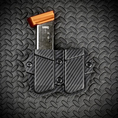 CZ Shadow 2 Custom Kydex OWB Double Mag Holster Dual Mag Carrier Mag Pouch CF