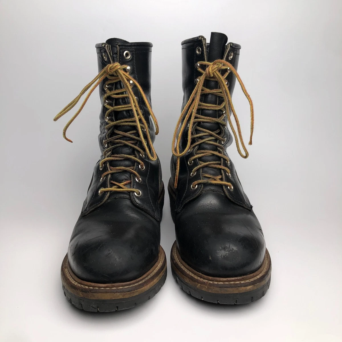 Red Wing ANSI Z41 PT99 USA Black Leather Steel Toe Construction