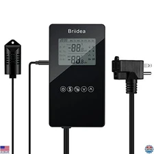 Briidea Pre-Wired Humidity Controller with LCD - Precision Humidistat for Tents