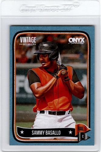 2024 Onyx Vintage BLUE BORDER /99 SAMMY BASALLO Baltimore ORIOLES Rookie RC - Afbeelding 1 van 2
