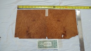 Figured Burl Wood Veneer Sheet – Bookmatched – Approx. 18" x 9"