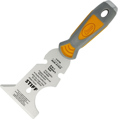 Spachtel 8-in-1 Malerwerkzeug in Profiqualität, Titanium Bonded Edelstahlklinge 