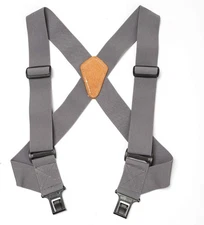 MELOTOUGH Outback Side Clip Trucker Suspenders/Perry Suspenders with Grey 