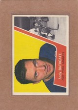 1963-64 TOPPS HOCKEY ANDY BATHGATE #52 RANGERS EX *A48742