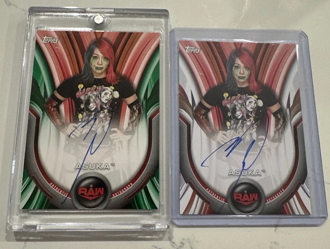 WWE Topps Women’s Division Asuka 2020. 2 en tarjeta automática /75 y /199