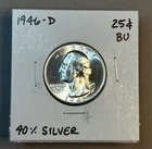 Washington Quarter - 90% SILVER - 1946D - Uncirculated - Ungraded