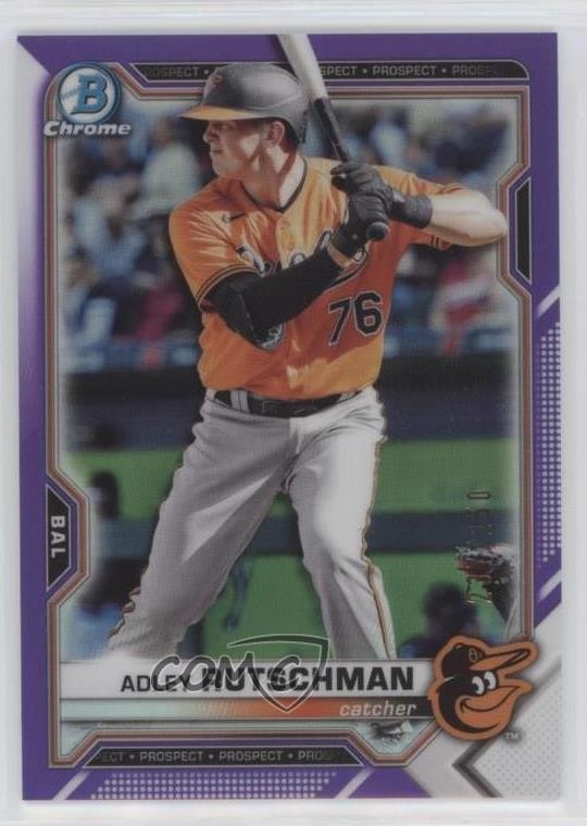 2021 Bowman Chrome Prospects Purple Refractor /250 Adley Rutschman #BCP-241 4w9