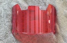 Czerwony przezroczysty czerwony przezroczysty futbol amerykański NFL Wizjer Pełnowymiarowy wizjer do oczu NoClip