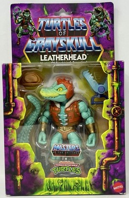 TMNT Turtles of Grayskull Leatherhead Master Of Tracking & Tracking Damaged Pkg