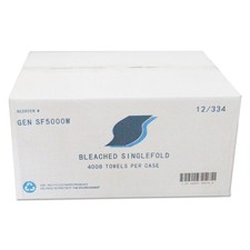 GEN SF5000W 9" x 9.45" Single-Fold Paper Towels - White (4008/CT) New