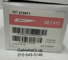BARD-PARKER 373911 #11 Stainless Steel Surgical Blades, Box Of 50
