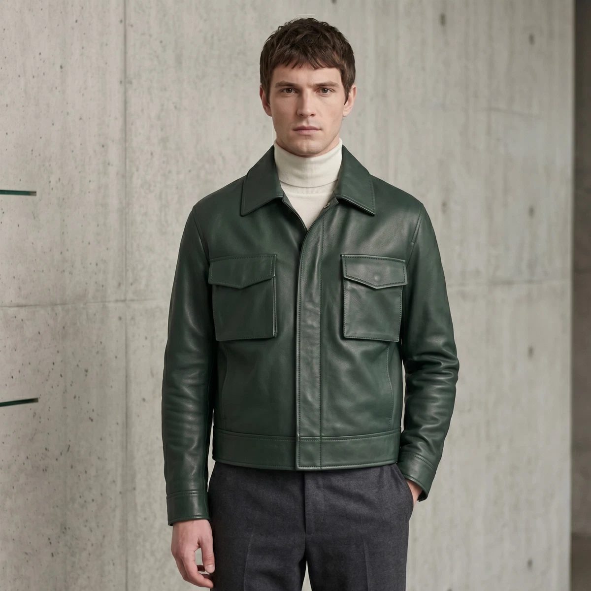 Studio Leather Outer Shell Coats, Jackets & Vests for Men for Sale