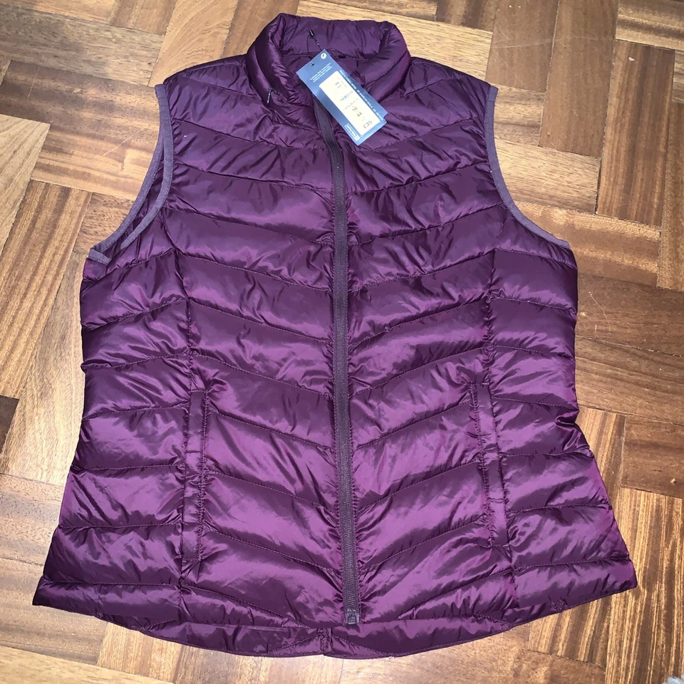 Marks & Spencer’s Gilet Waistcoat Size 16 Down Feather Travel Work Purple New - Image 2 of 4