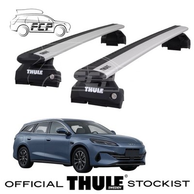 Thule  WingBar Evo Silver Roof Bar Set to fit BYD Seal 06 Touring25- Closed Rail