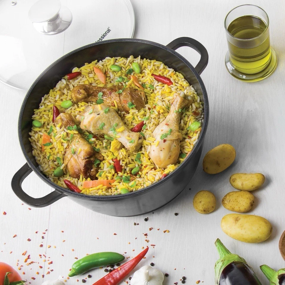 Nea Stockpot Nera Black 44cm - Large Capacity Premium Die-Cast Aluminium with - Image 4 of 4