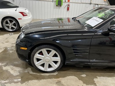 04-08 CHRYSLER CROSSFIRE DRIVER LEFT FRONT FENDER BLACK CLEARCOAT P41
