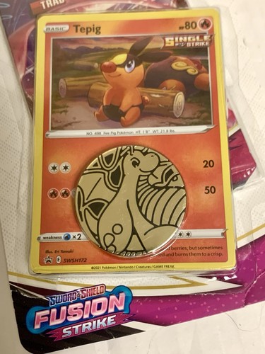 Pokemon Fusion Strike Triple & Single Blister Coin Packs: Eevee, Blitzle & Tepig - Bild 17 von 20