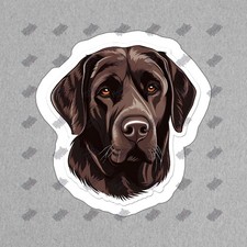 Adorable Labrador Retriever Vinyl Sticker Dog Lover Decal Waterproof 404565