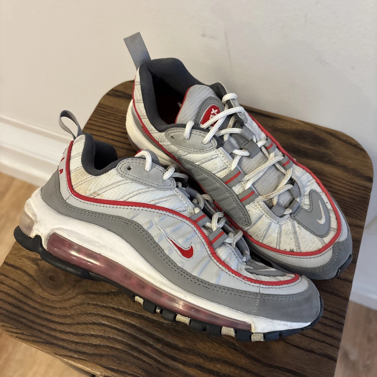 Las mejores ofertas en Nike Air Max 98 Particle Grey Red | eBay