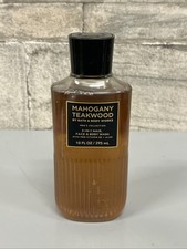 Bath Body Works Men's MAHOGANY TEAKWOOD 3-1 Hair Face Body Wash Gel 10oz