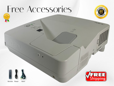 NEC UM361X 3LCD Projector Ultra Short Throw 3600 Lumens USB Viewer 20W Speaker 