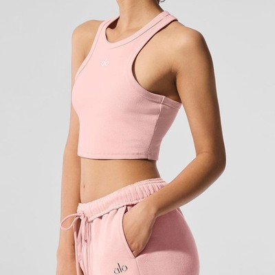 Alo yoga Aspire Tank in Pink Quartz #Large #New with Tag | eBay
