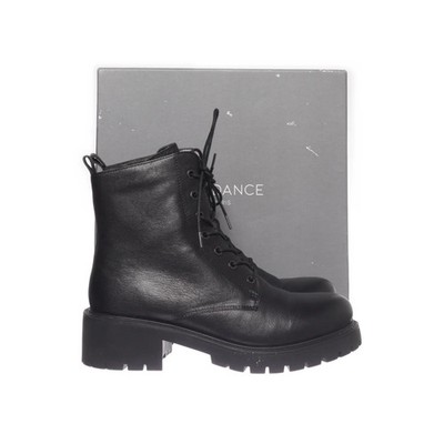 Tendance, Schnürstiefel, Größe: 41, Schwarz, Leder/Pelz, Damen #DTb