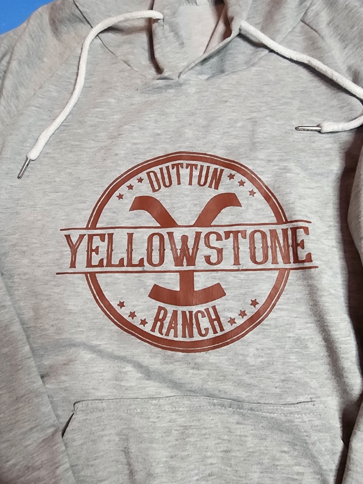 Yellowstone Dutton Ranch Gray Pullover Hoodie Wom… - image 8