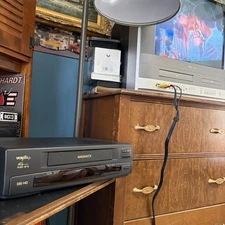 Magnavox VHS VCR Plus 4 Head Model VRU362AT21 Tested Vtg No Remote Nice!