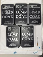 5 Duke Cannon BIG A$$ Lump of Coal Activated Charcoal Soap Collectable Tin 10oz